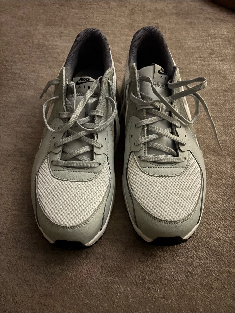 Nike Men’s Sneakers - Light Gray and White